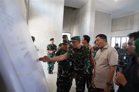 Menhan Tinjau Kesiapan Prajurit Yonif TP 845 Ksatria Satam di Bangka Belitung
